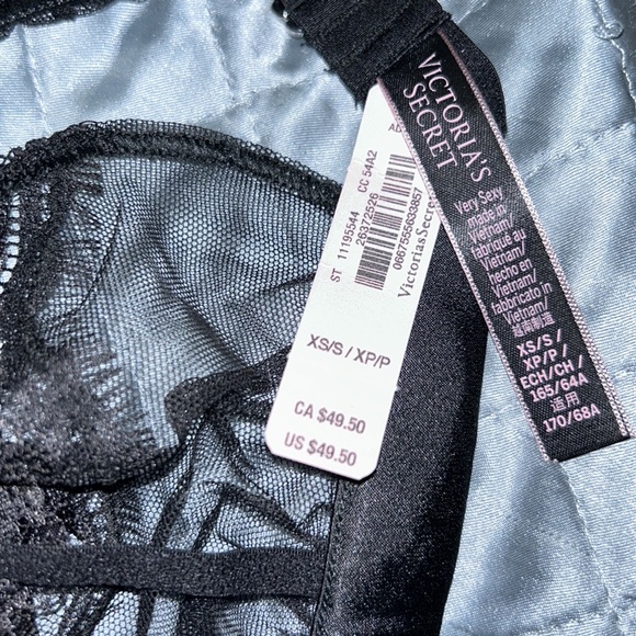 Victoria Secret Very Sexy Lace Garter Skirt bling shine belt - Picture 4 of 5